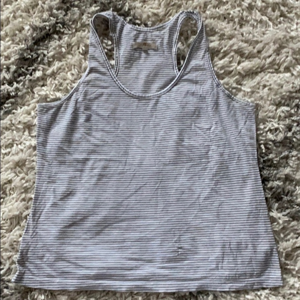 7 for all Mankind Tank top navy stripes